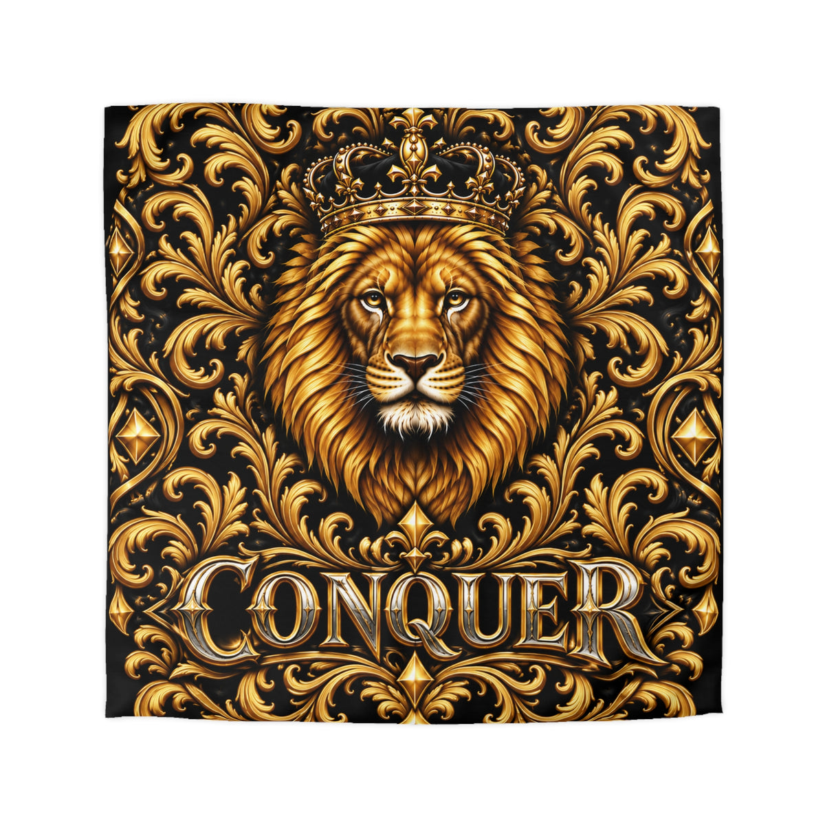 Conquer Lion Duvet Cover