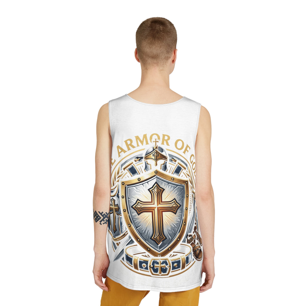 Men's Tank - 'The Armor of God' Christian Shield Graphic Tank Top