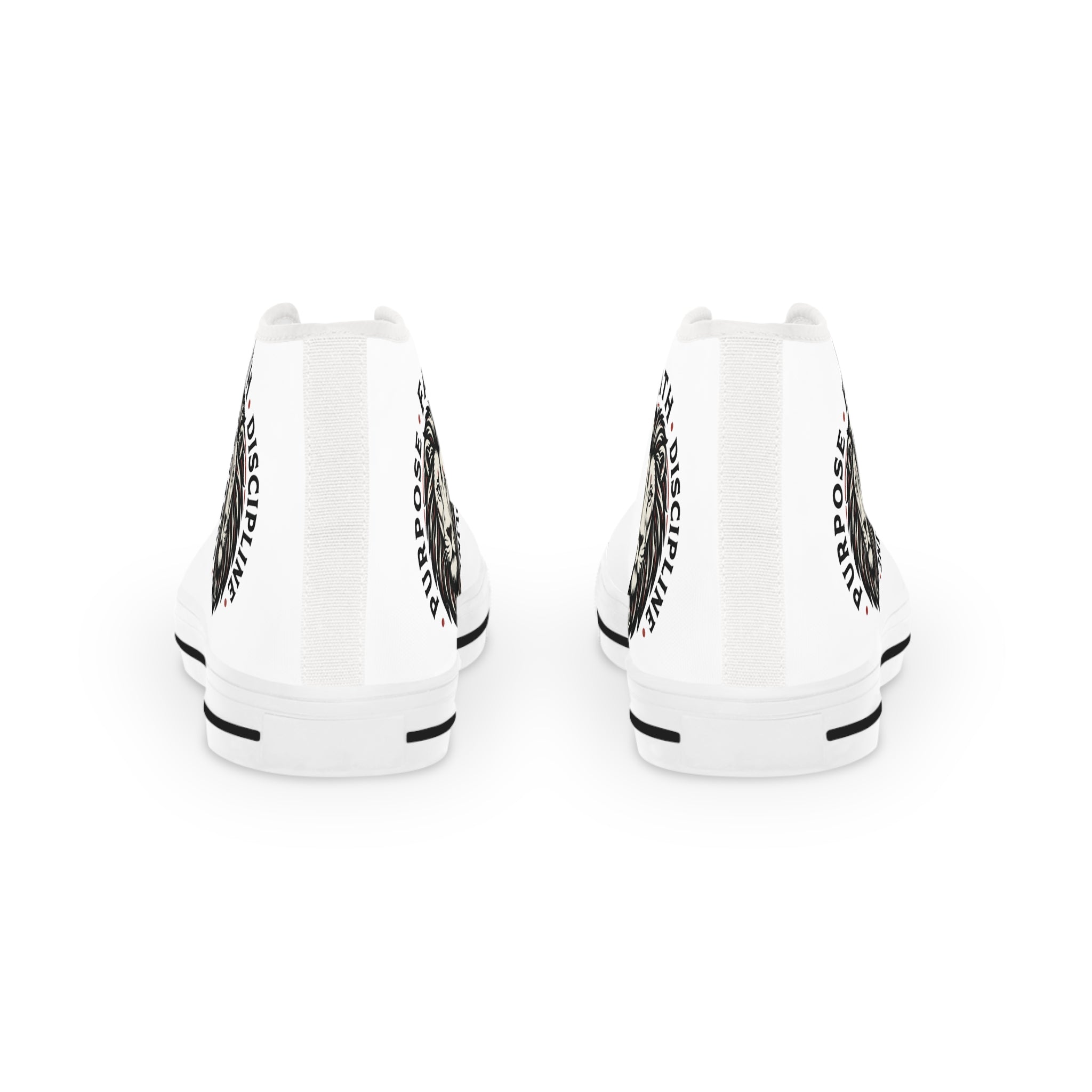 High Top Sneakers — Lion Crest “Faith • Discipline” Graphic