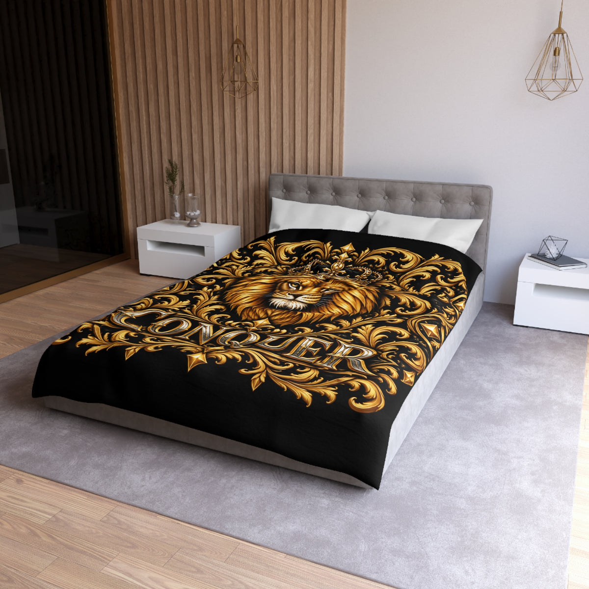 Conquer Lion Duvet Cover
