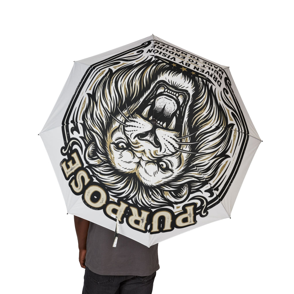 Lion Roar Semi-Automatic Foldable Umbrella – 'Driven by Vision, Built to Endure' LegacyForged™