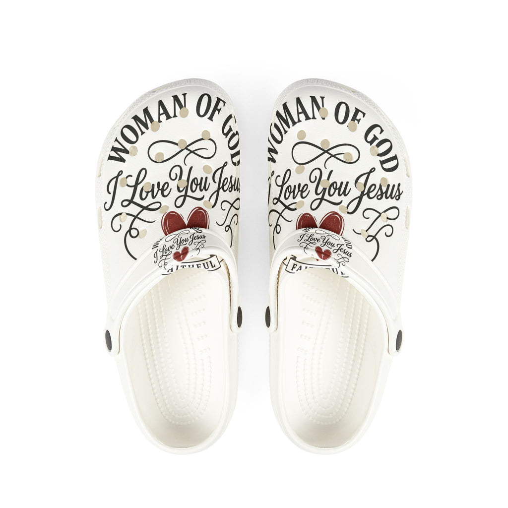 Woman of God 'I Love You Jesus' EVA Foam Clogs
