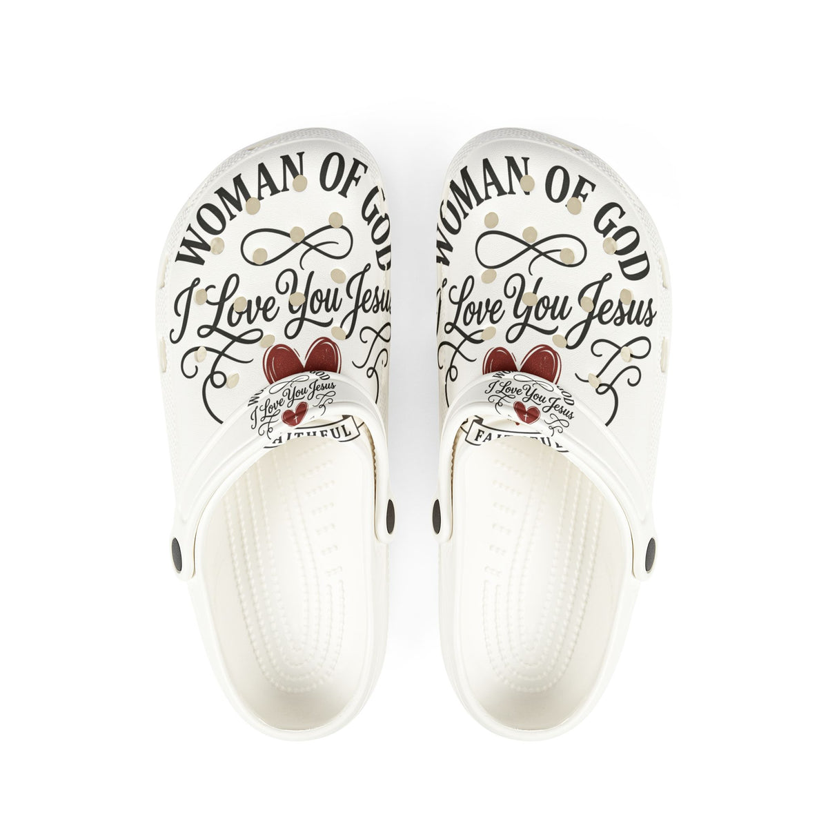 Woman of God 'I Love You Jesus' EVA Foam Clogs