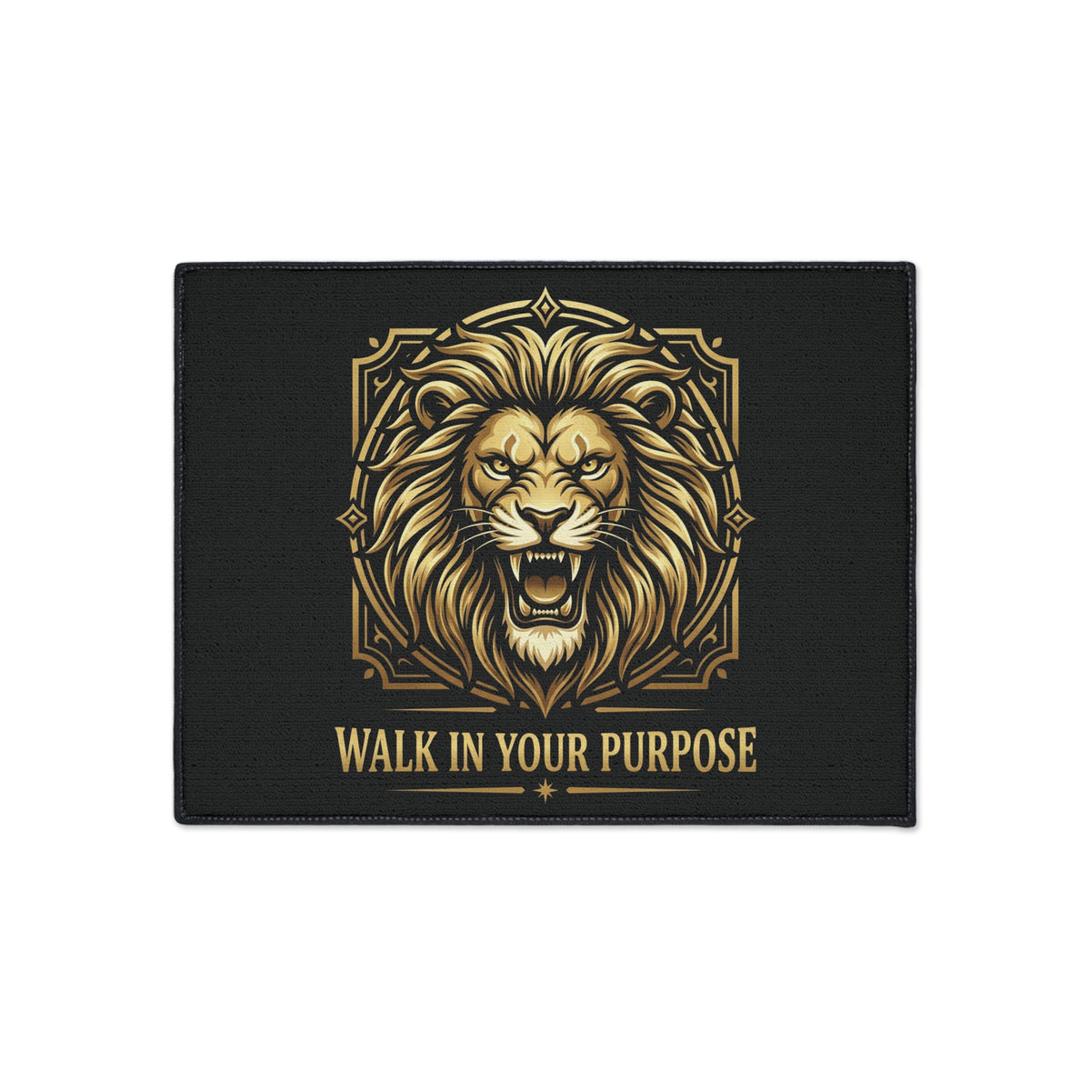 Lion 'Walk In Your Purpose' Heavy Duty Floor Mat