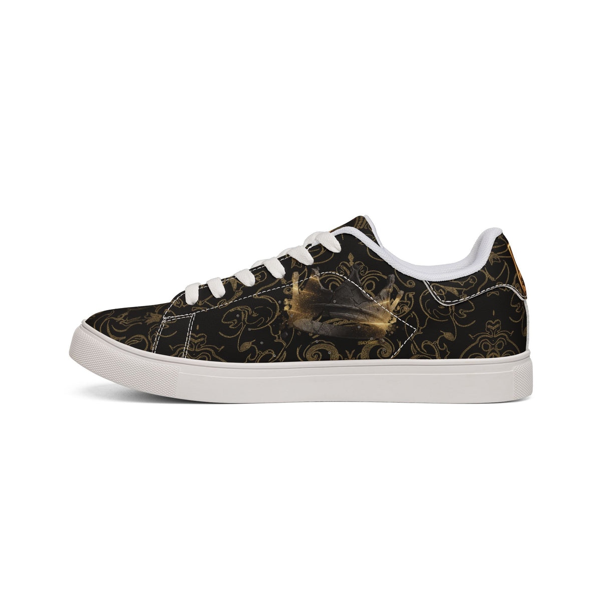 Walk Your Path Low-Tops — Dark Baroque Leather Sneakers LegacyForged™