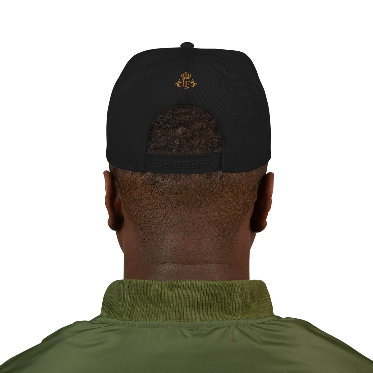 Embroidered Lion Crest Snapback Hat
