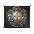 Armor of God Comforter — Christian Shield & Cross Bedding (Ephesians 6:10-18)