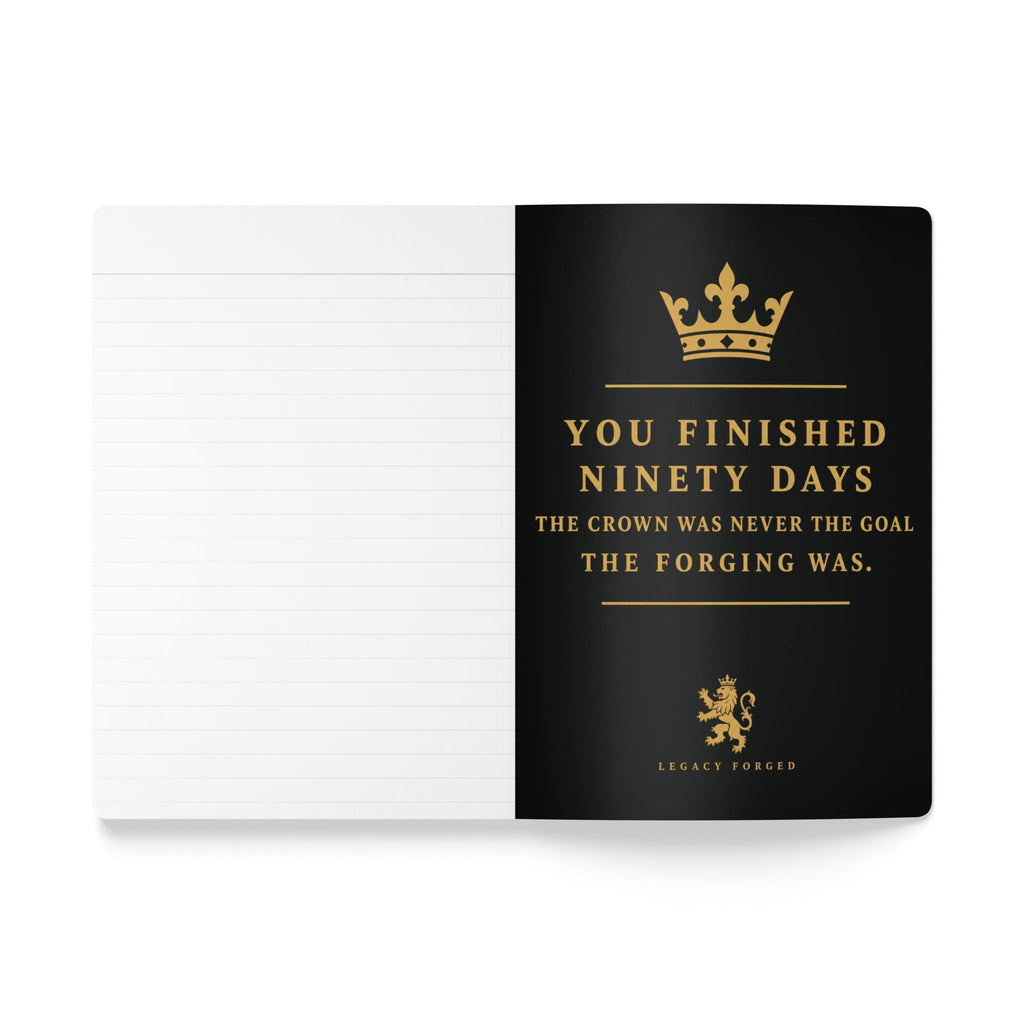 Purpose Planner Softcover Journal — 'Ninety Days, One Action a Day' Goal Planner LegacyForged™
