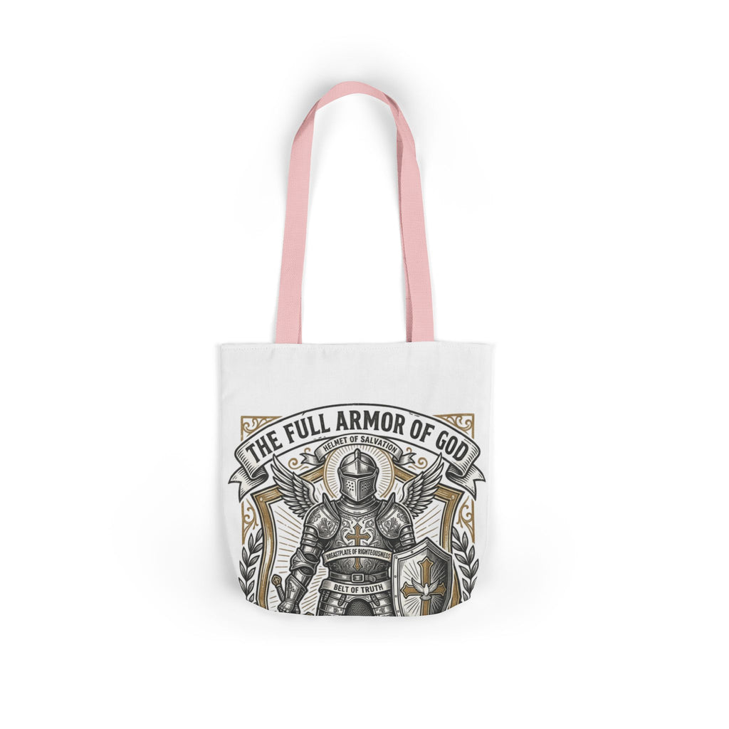 Canvas Tote - "The Full Armor of God" Knight Christian Tote Bag