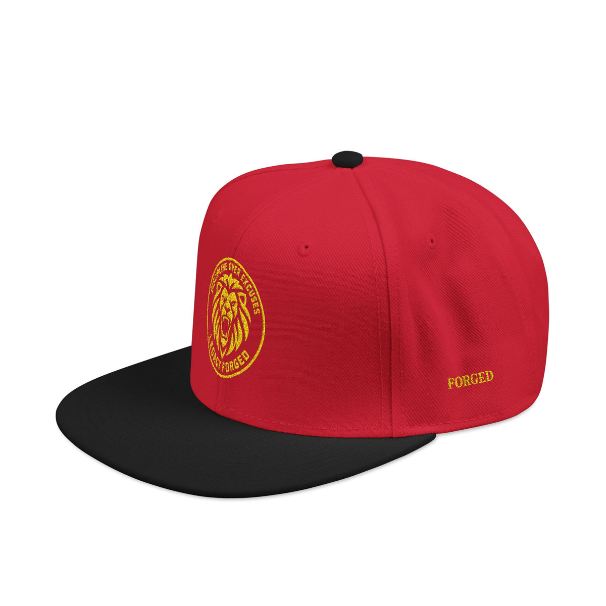 Embroidered Lion Crest Snapback Hat