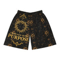 Basketball Shorts — "Crowned With Purpose" Tie-Dye Athletic Shorts LegacyForged™