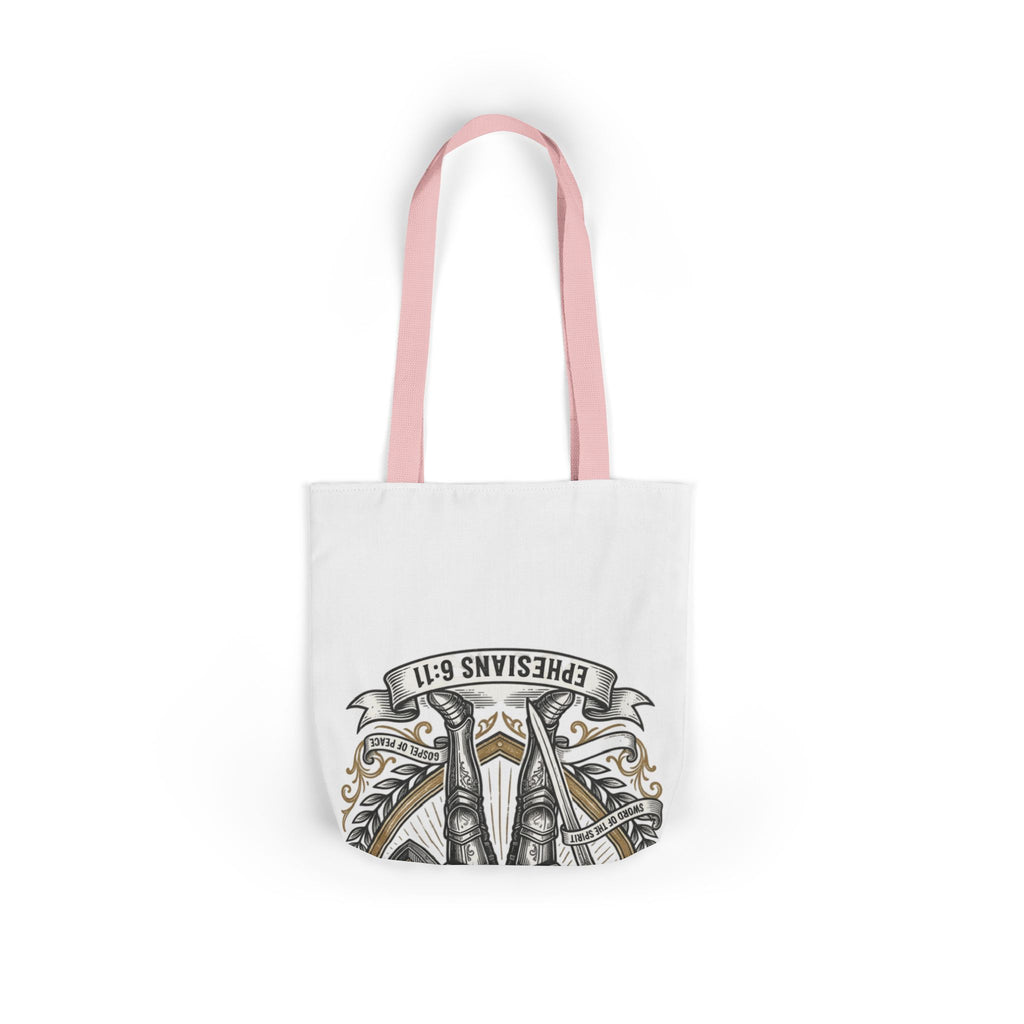 Canvas Tote - "The Full Armor of God" Knight Christian Tote Bag
