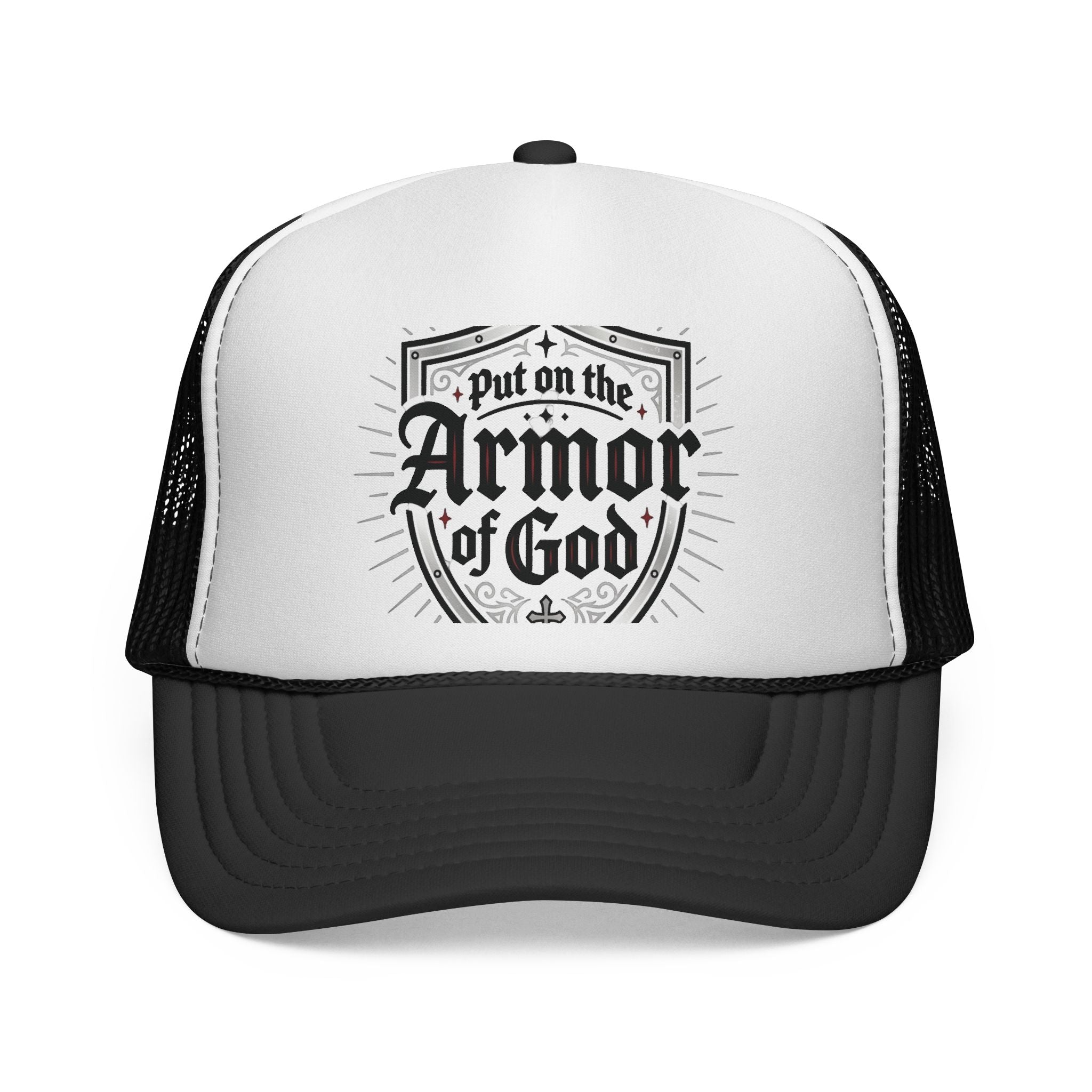 Armor of God Trucker Cap — Christian Faith Shield Hat