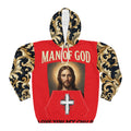 Man of God Hoodie — Faith-Based Jesus Portrait Pullover