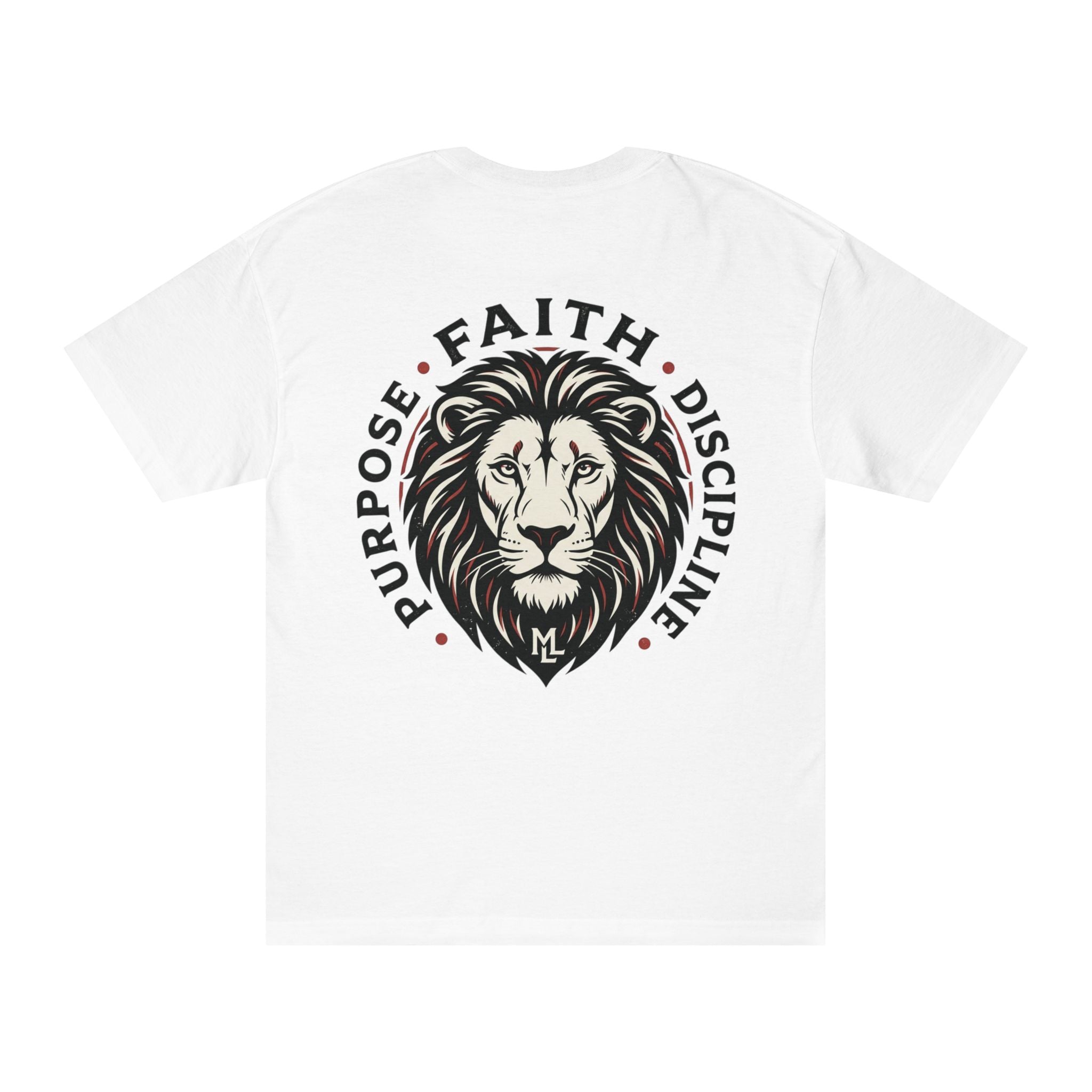 Faith Lion Tee — Purpose • Faith • Discipline Inspirational Graphic T-Shirt