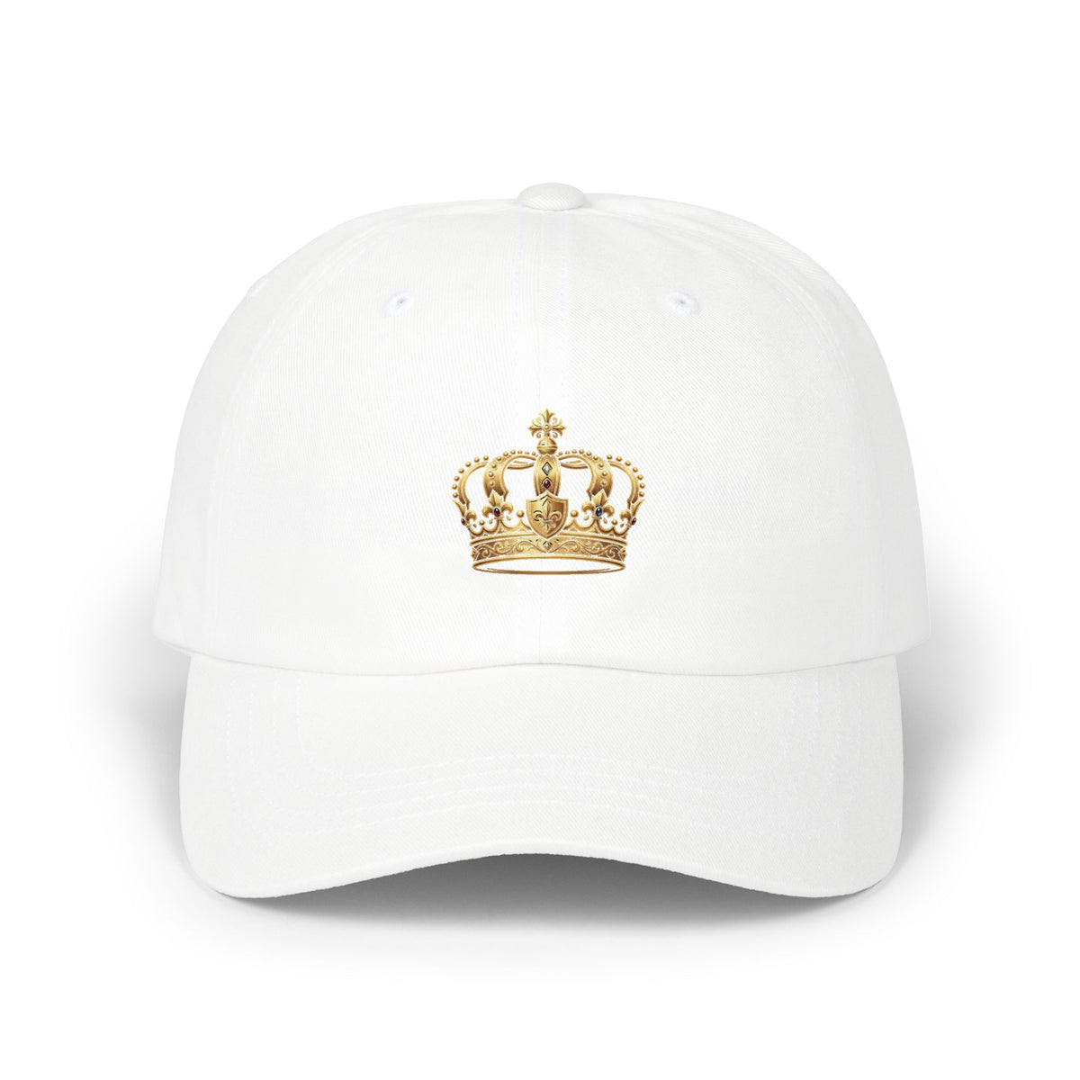 Gold Crown Dad Cap — Classic Embroidered Baseball Hat
