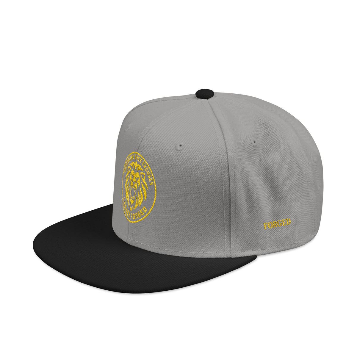 Embroidered Lion Crest Snapback Hat