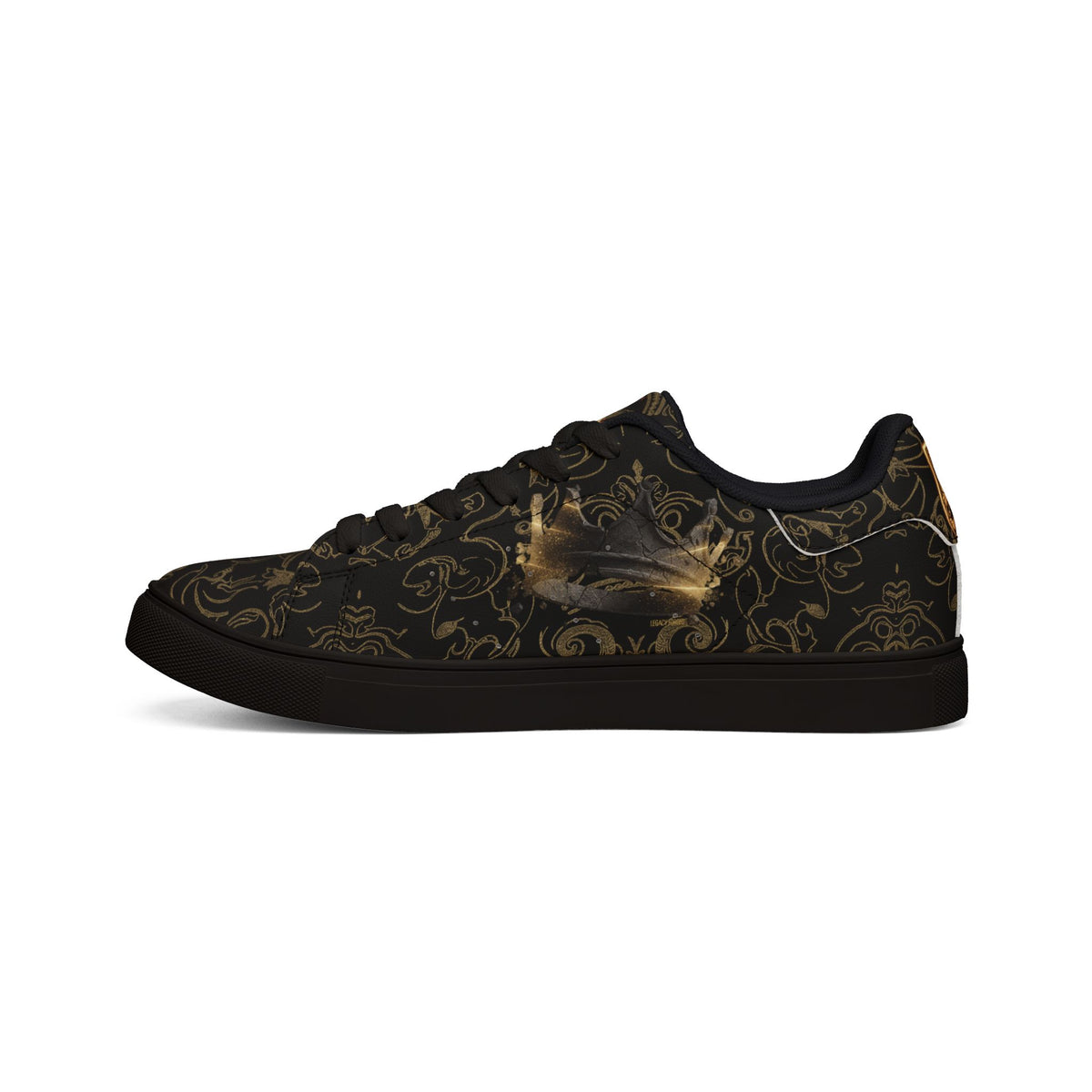 Walk Your Path Low-Tops — Dark Baroque Leather Sneakers LegacyForged™