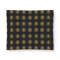 Regal Lion Medallion Cotton Comforter - Dark Gold Patterned Bedding