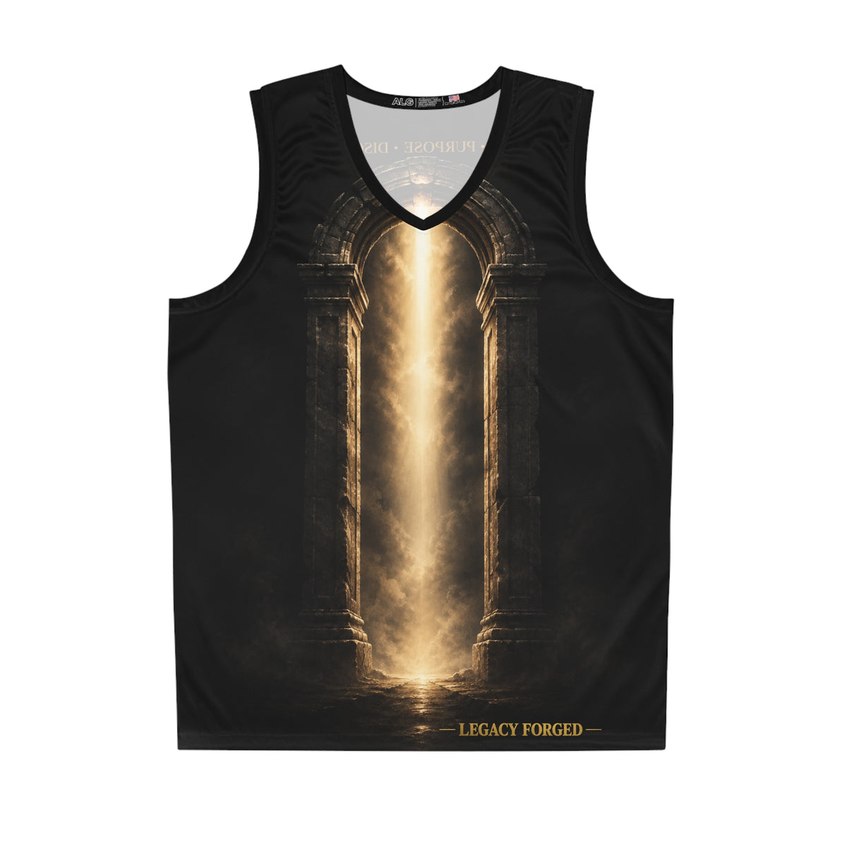 Basketball Jersey — 'Legacy Forged' Archway Design (Faith • Purpose • Discipline) LegacyForged™