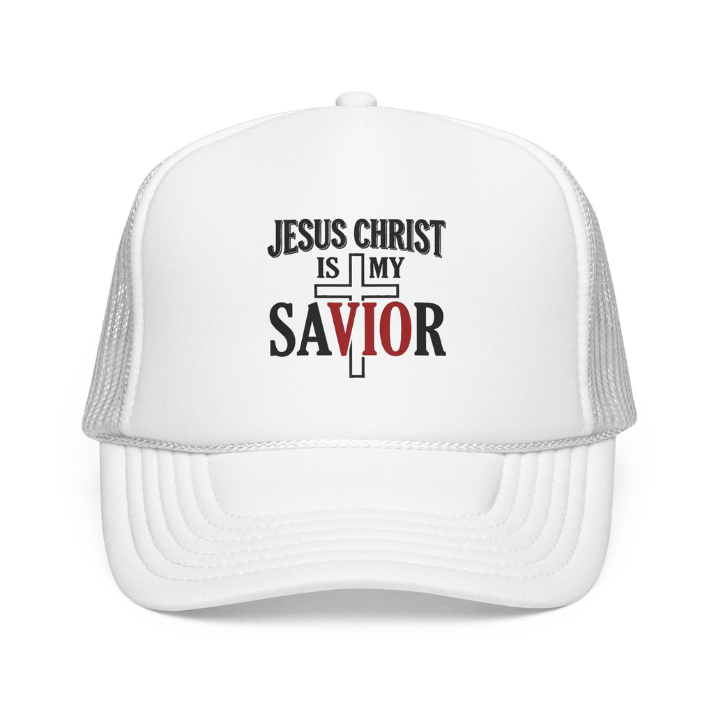 Legacy Forged Trucker Hat — "Jesus Christ Is My Savior" Embroidered Faith Cap
