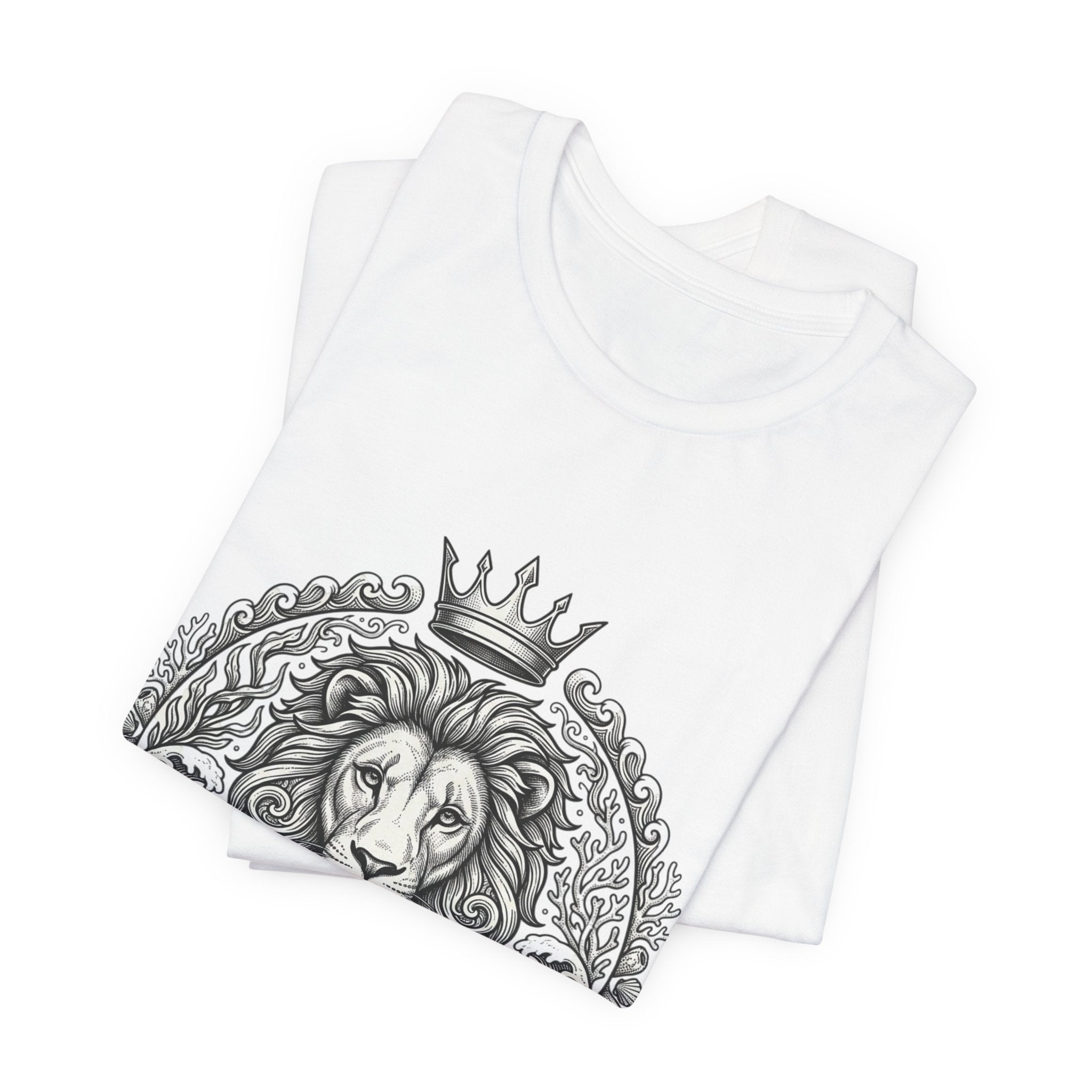 Lion Crest Tee — "Faith Purpose Discipline" Inspirational Graphic T-Shirt