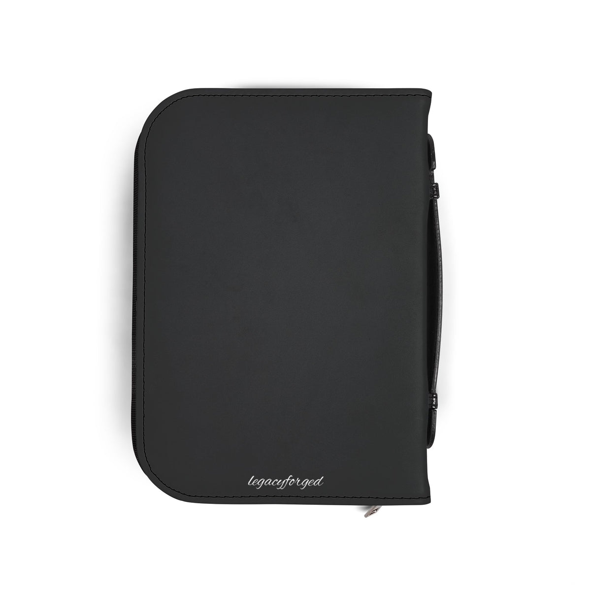 Bible Cover — "Pray • Prepare • Execute" Sword & Open Bible Zippered Cover LegacyForged™