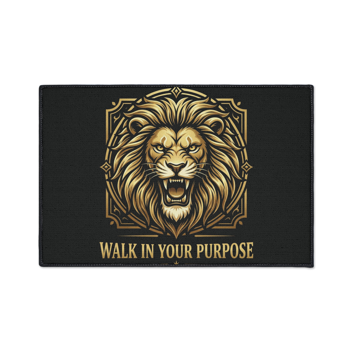 Lion 'Walk In Your Purpose' Heavy Duty Floor Mat