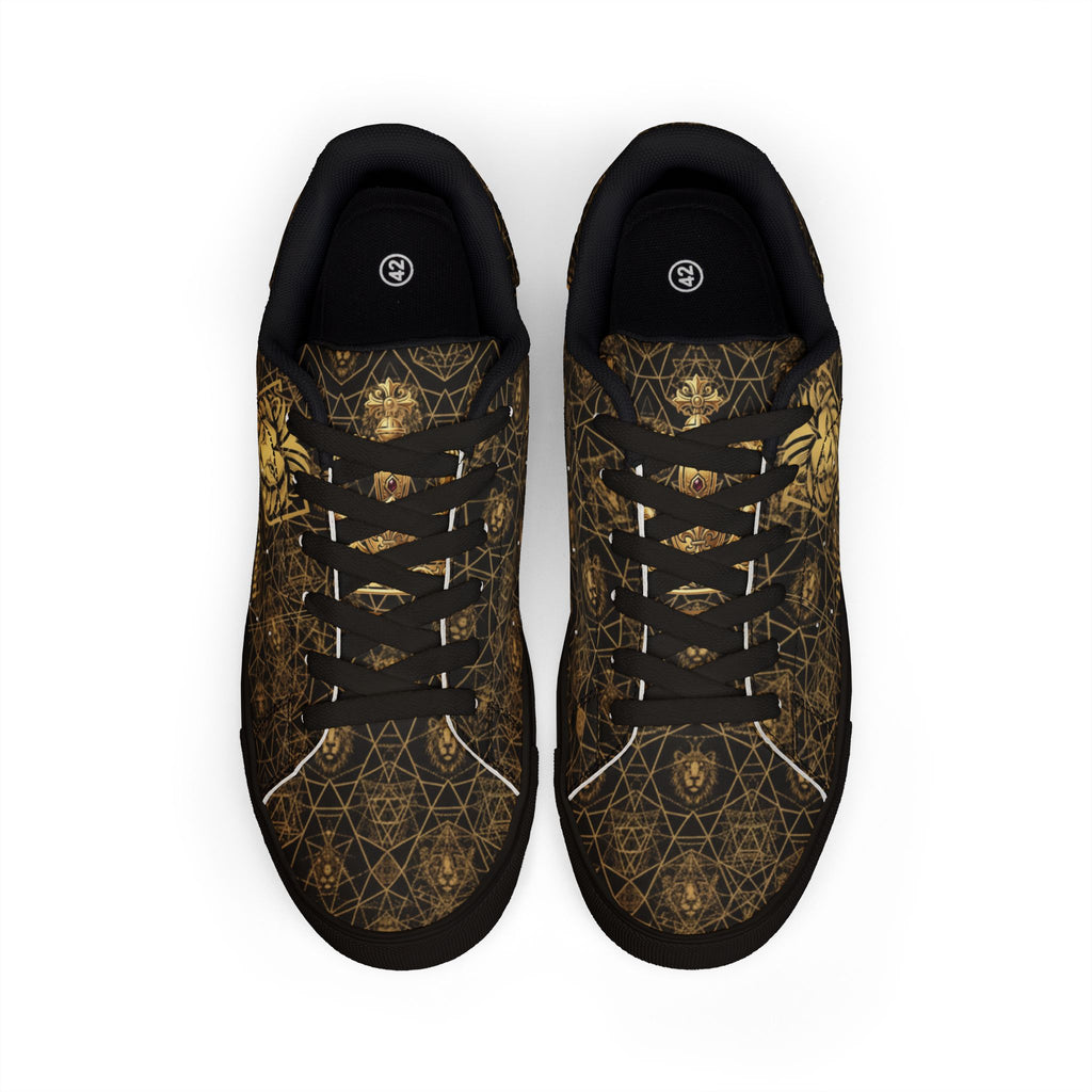 Men's Bold  Lion luxuries low top sneakers