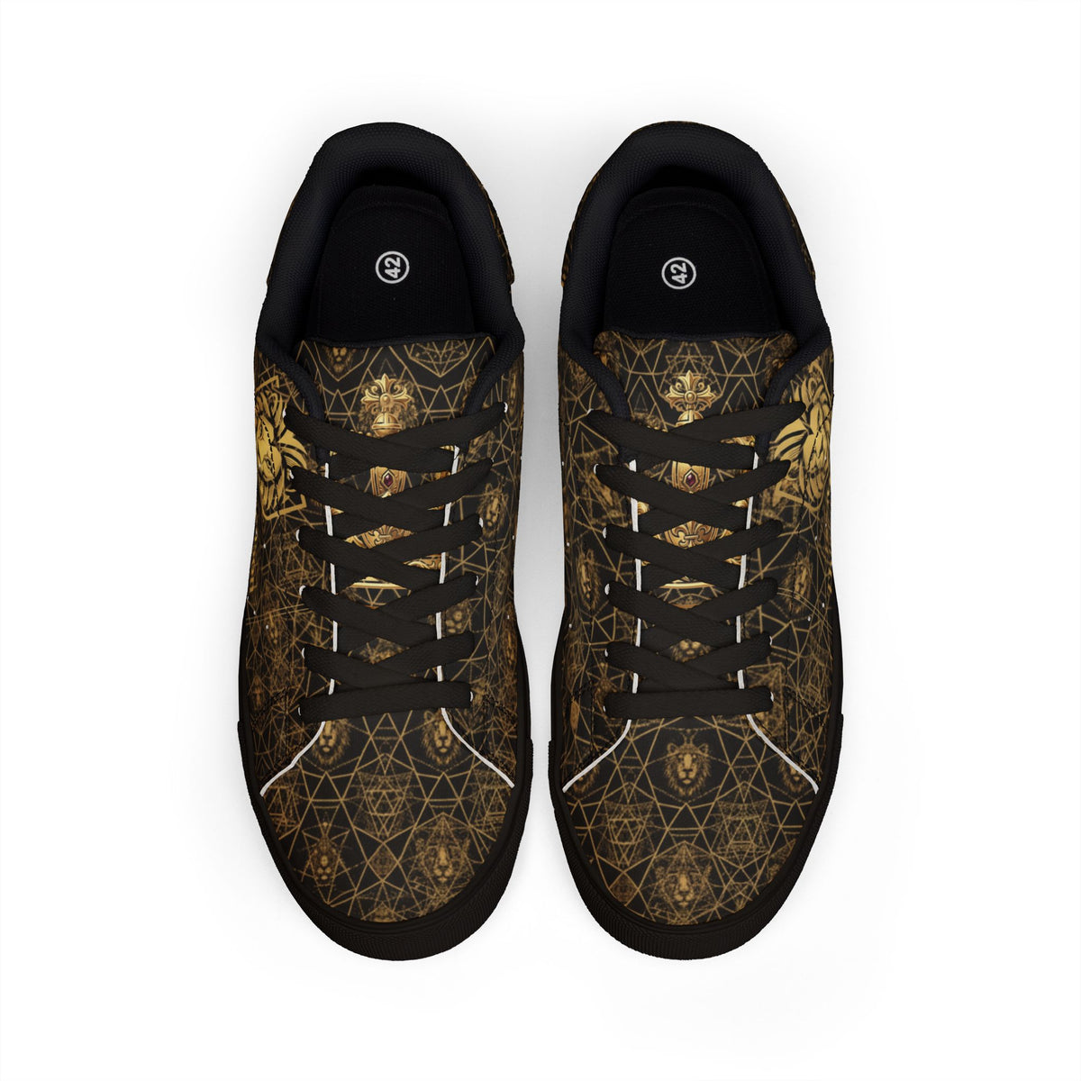 Men's Bold  Lion luxuries low top sneakers