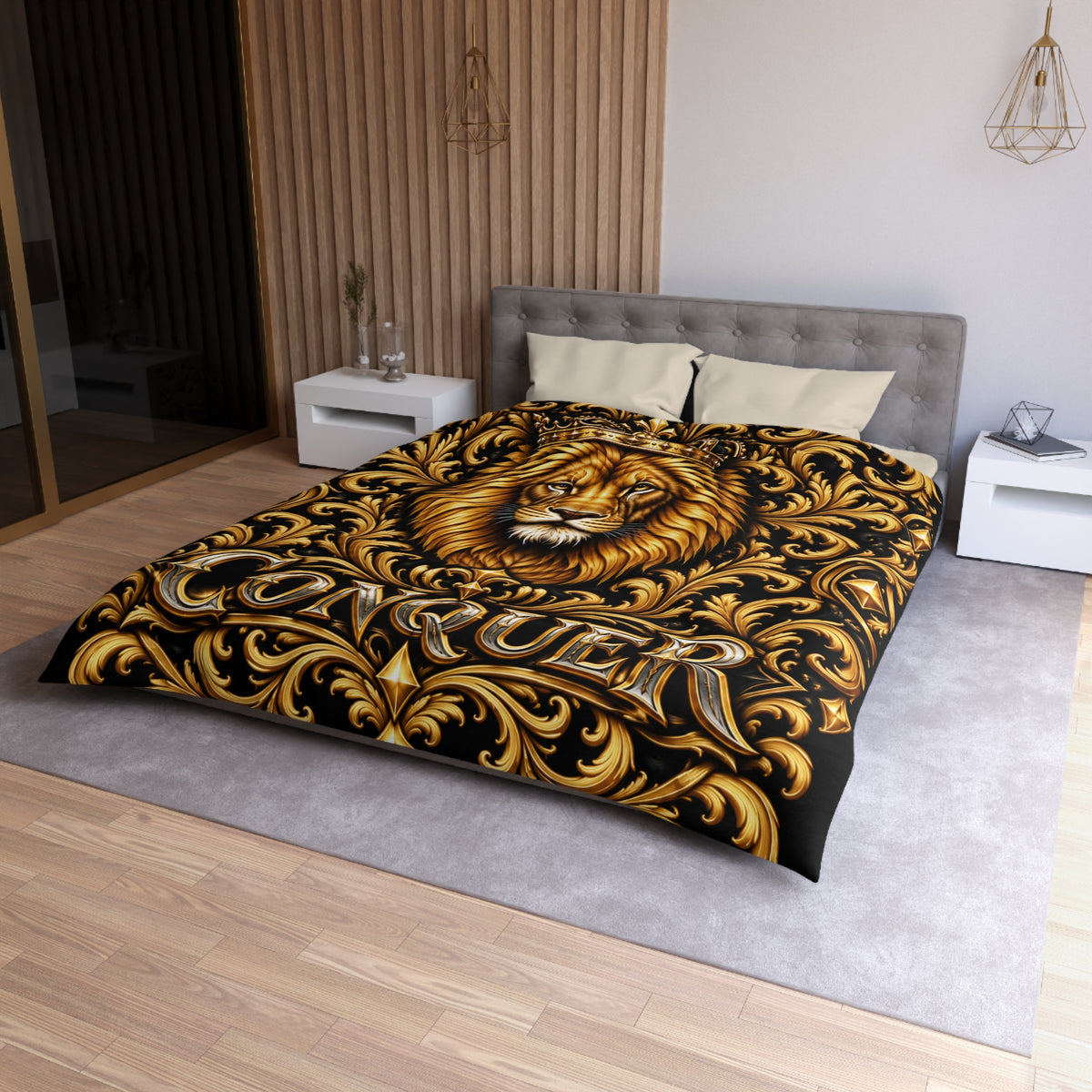 Conquer Lion Duvet Cover