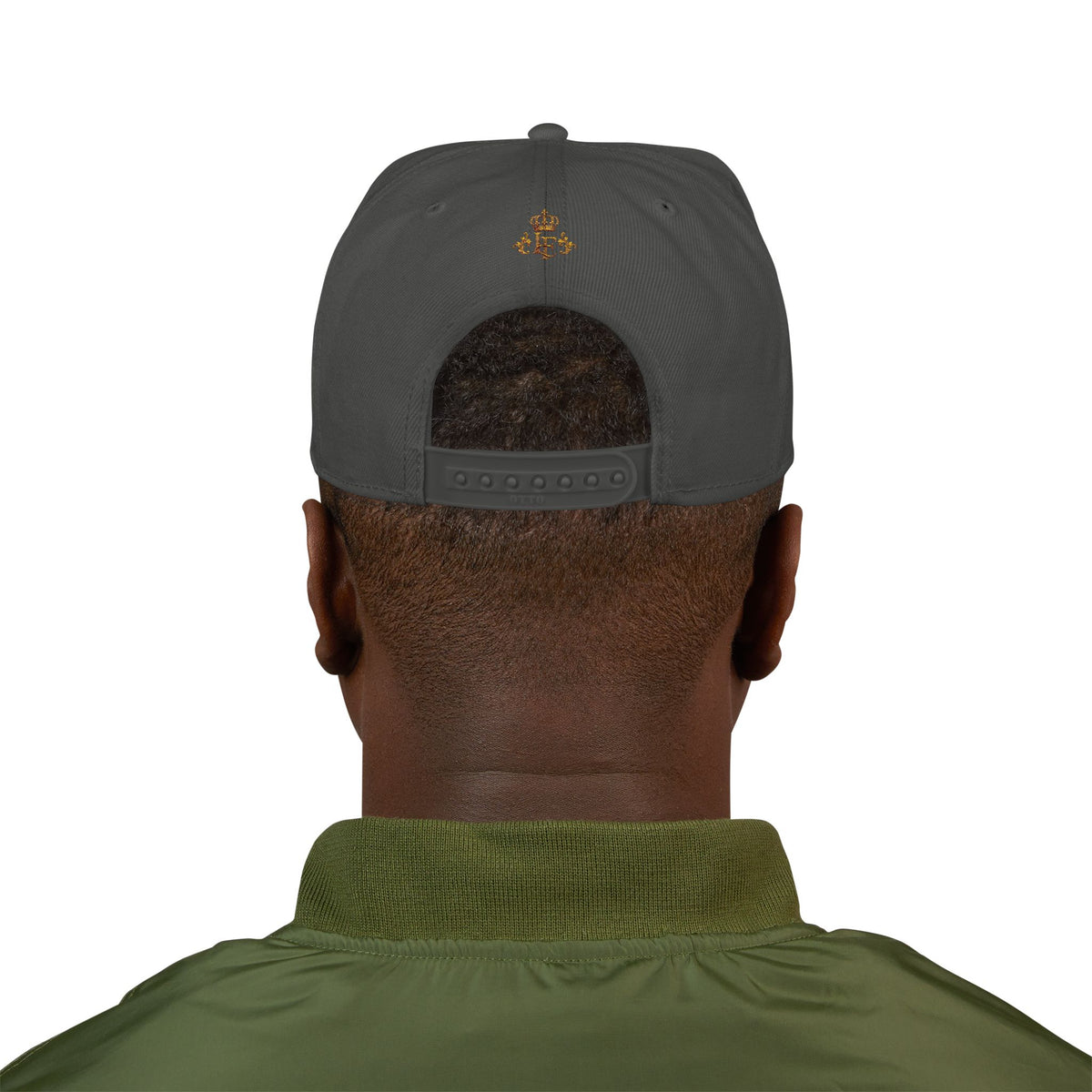 Embroidered Lion Crest Snapback Hat
