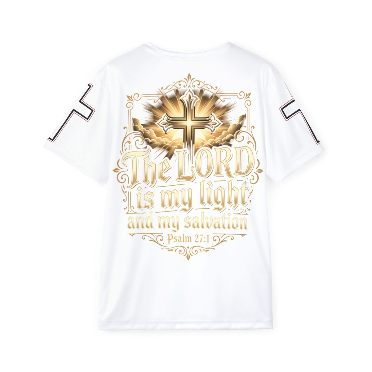 Men's Jersey — "The LORD is my light" Psalm 27:1 Christian Athletic Tee