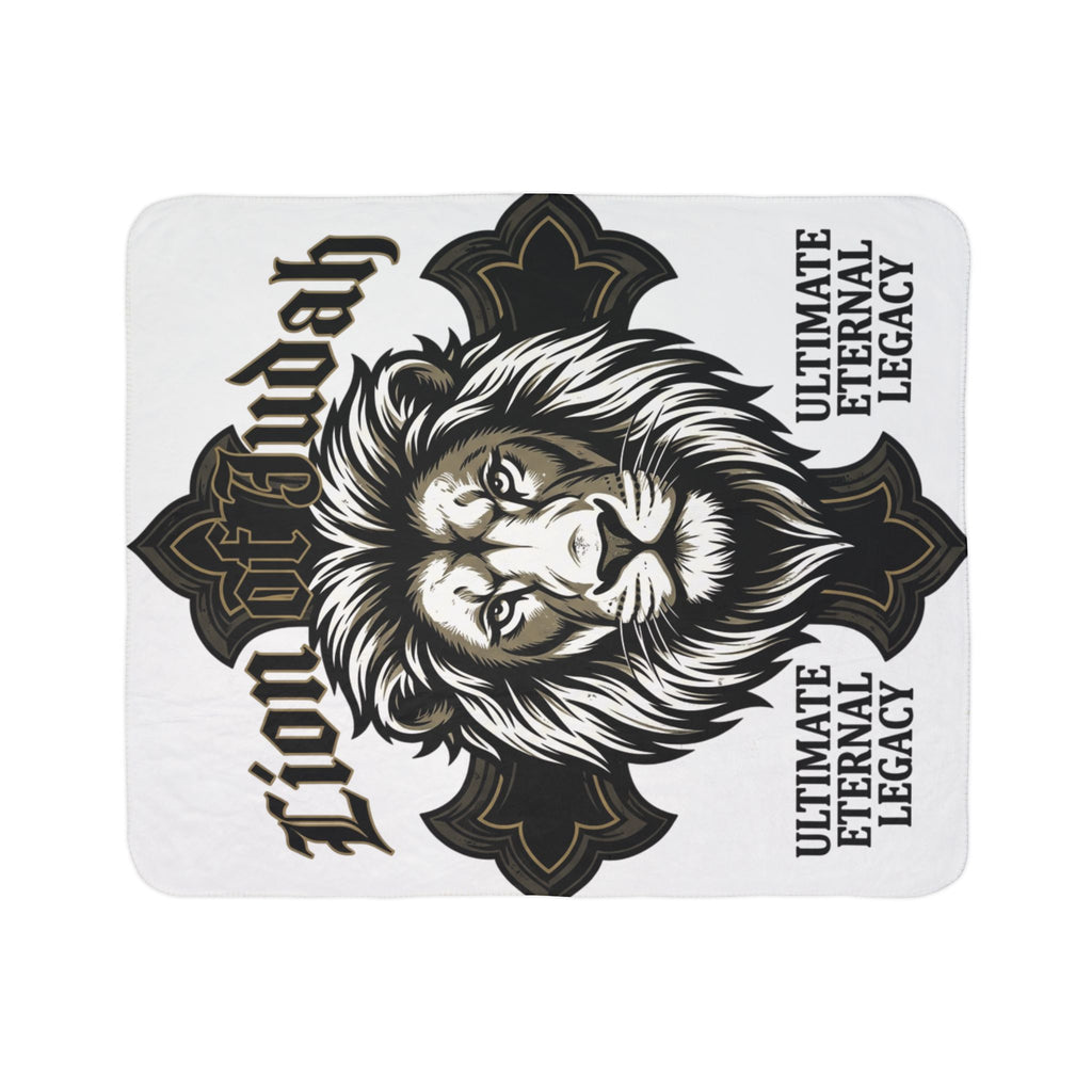 Lion of Judah Fleece Sherpa Blanket — Ultimate Eternal Legacy