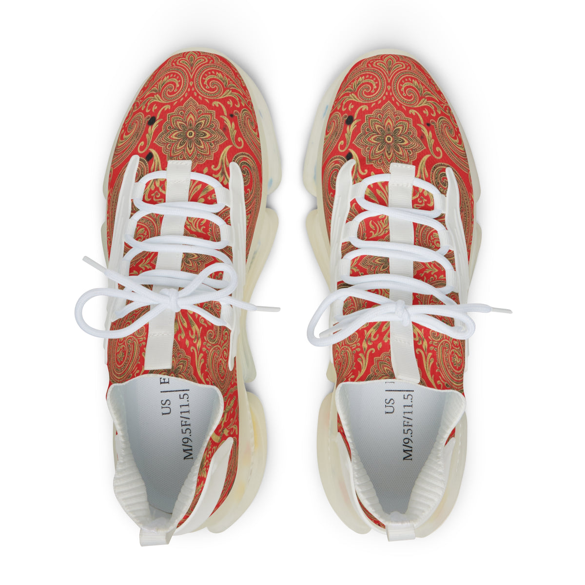 Forged Heritage — Baroque Paisley Mesh Sneakers