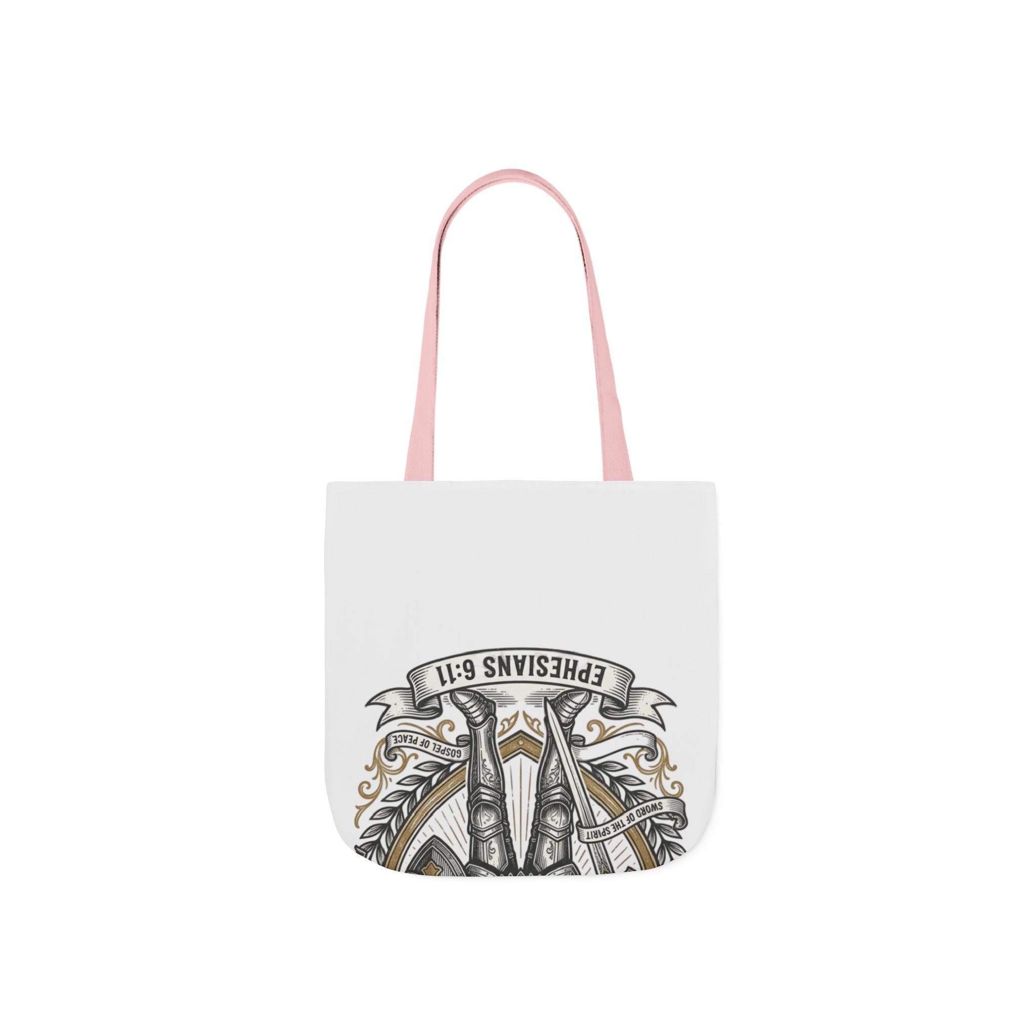 Canvas Tote - "The Full Armor of God" Knight Christian Tote Bag