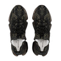 Men’s Athletic Sneakers — Black Gothic Sword Pattern Mesh Trainers