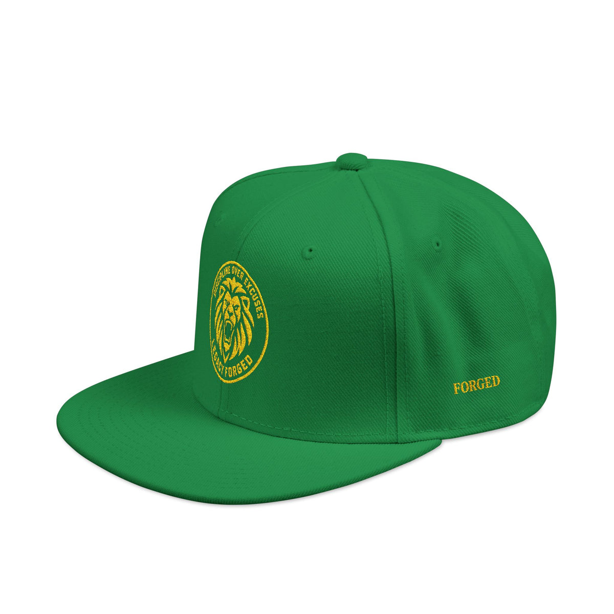 Embroidered Lion Crest Snapback Hat