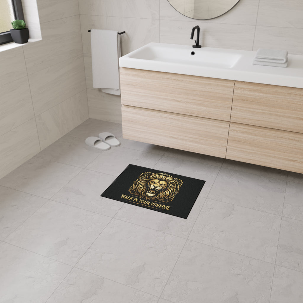 Lion 'Walk In Your Purpose' Heavy Duty Floor Mat