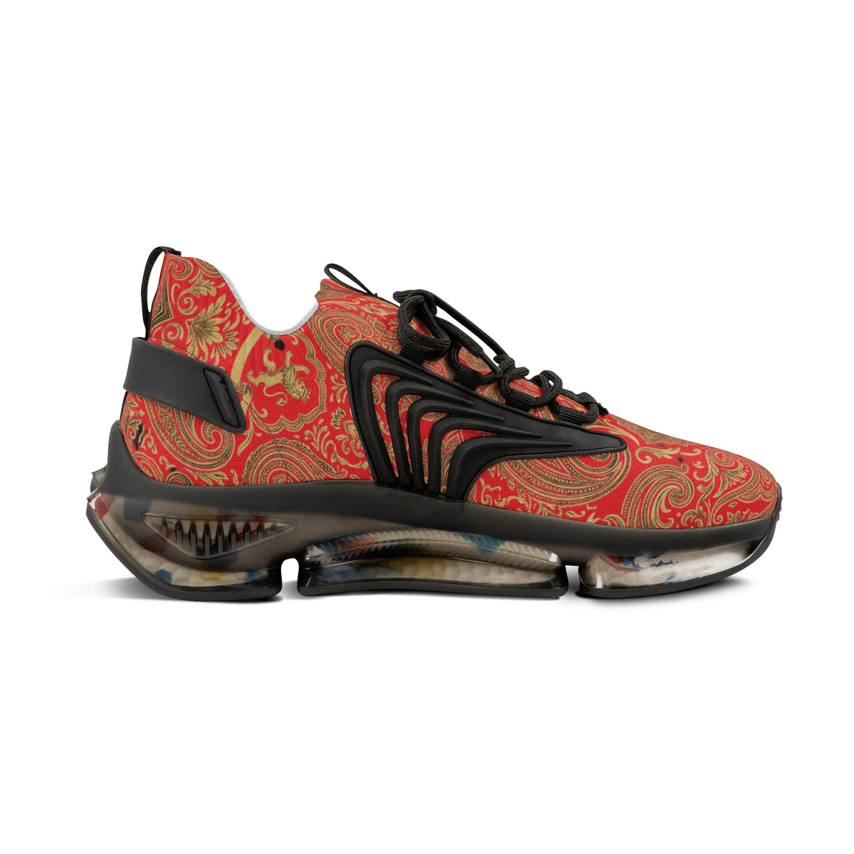 Forged Heritage — Baroque Paisley Mesh Sneakers