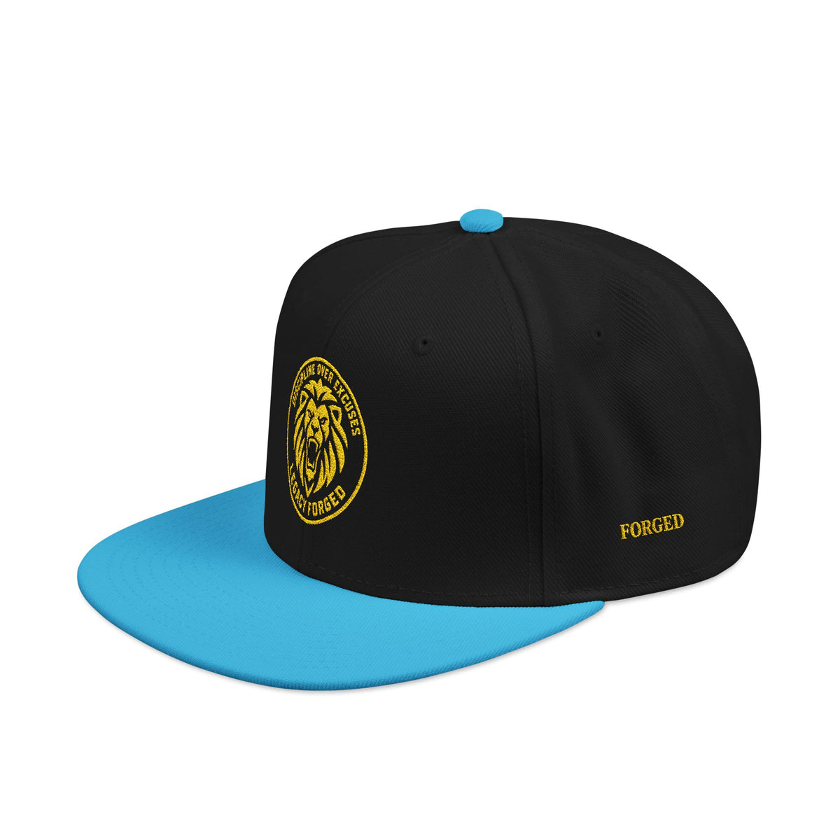 Embroidered Lion Crest Snapback Hat