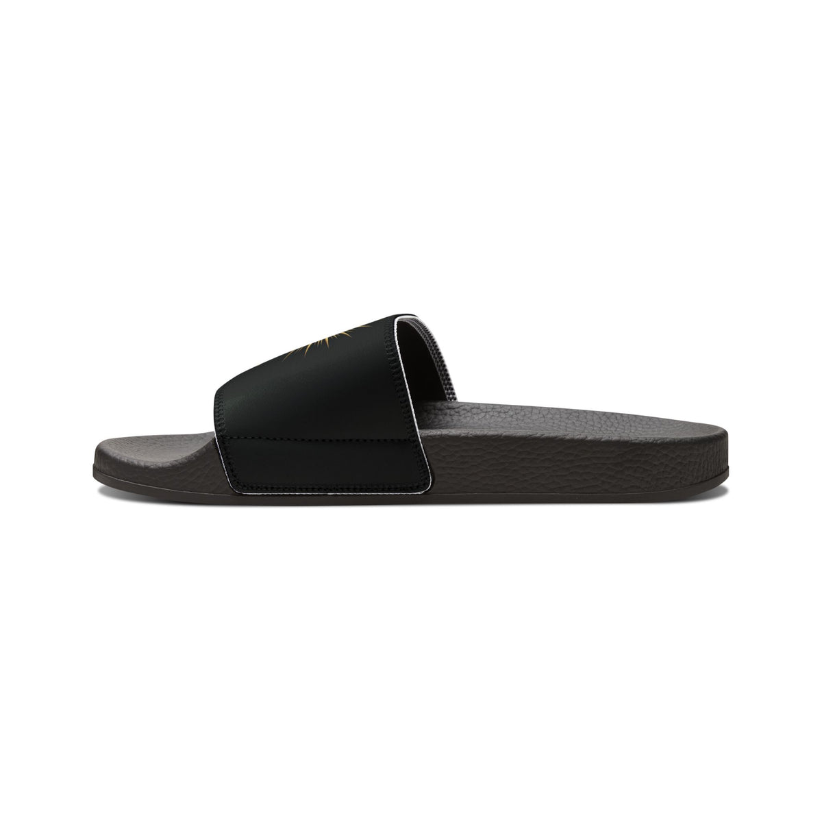 Lion Graphic Slide Sandals — "Lions Don't Lose Sleep" Removable Strap Slides