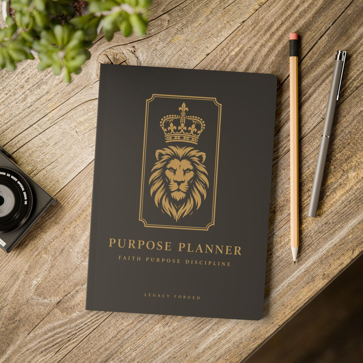 Purpose Planner Softcover Journal — 'Ninety Days, One Action a Day' Goal Planner LegacyForged™