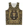 Lion Crown Basketball Jersey — "Lions Don't Lose Sleep" All-Over Print