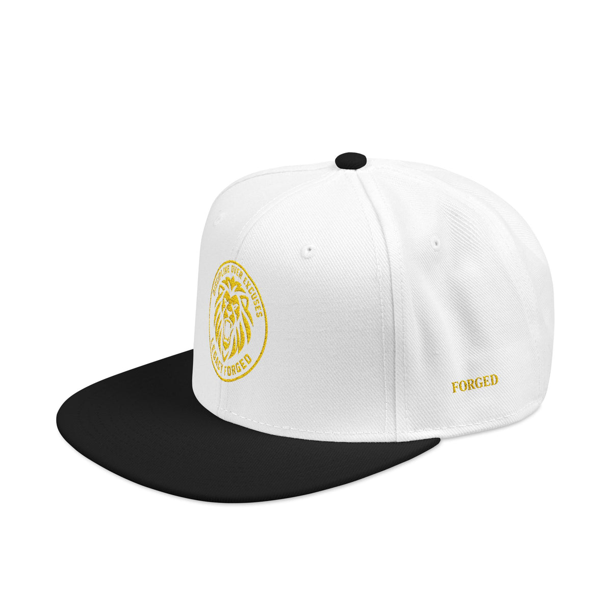 Embroidered Lion Crest Snapback Hat