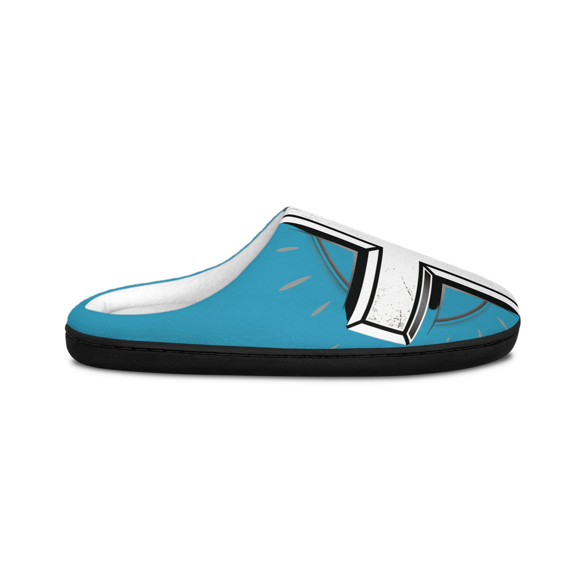 Cross Design Women's Indoor Slippers — Cozy Blue Church Cross Slip-Ons