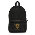 Carry Your Calling Backpack — Black Gold Lion Emblem Travel Backpack LegacyForged™