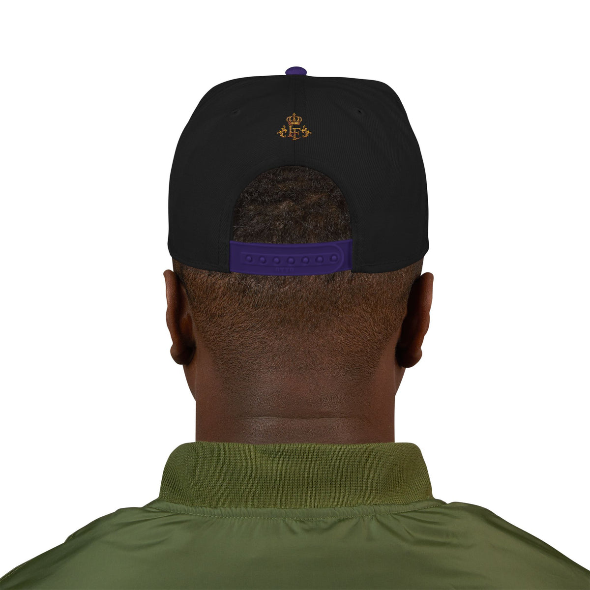 Embroidered Lion Crest Snapback Hat