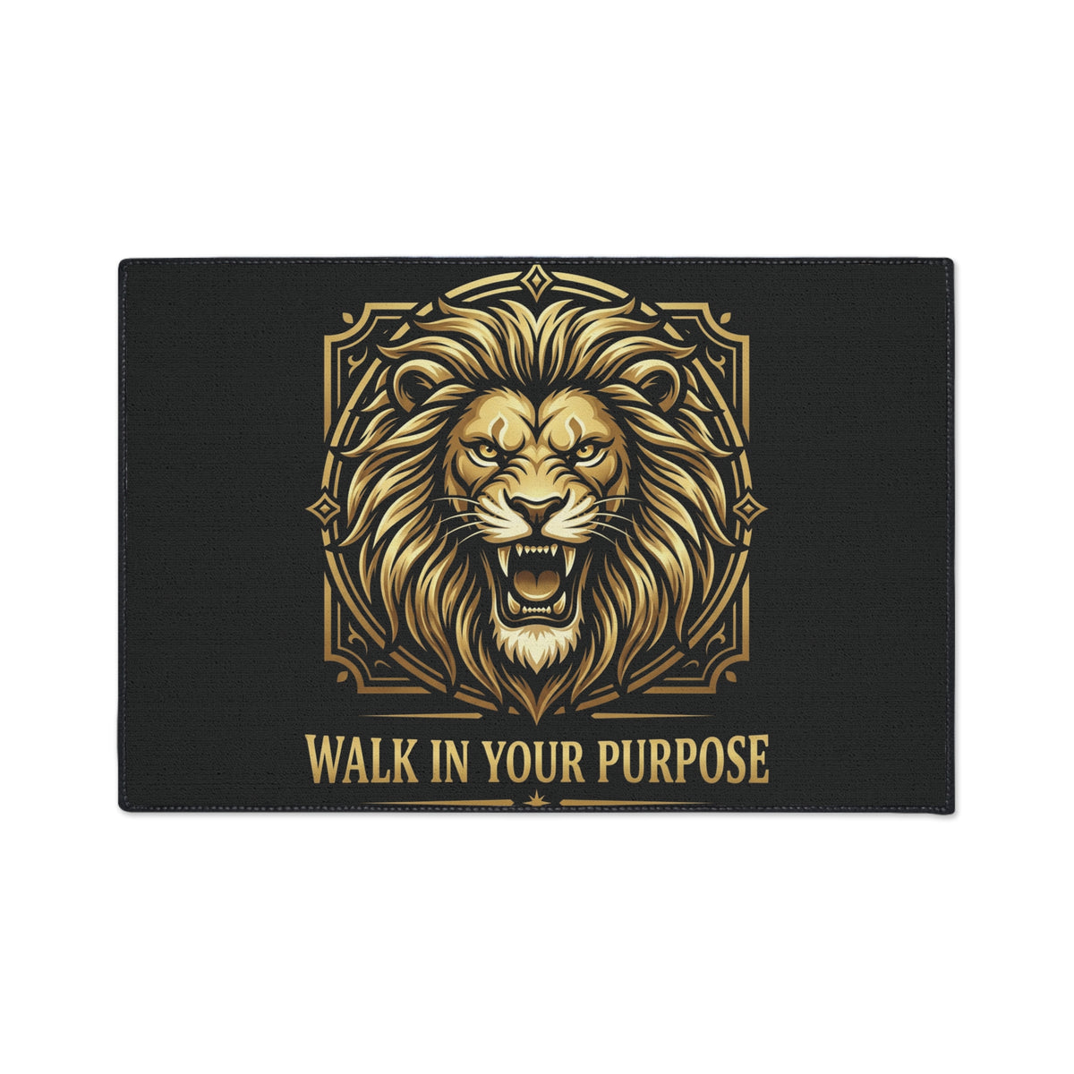 Lion 'Walk In Your Purpose' Heavy Duty Floor Mat
