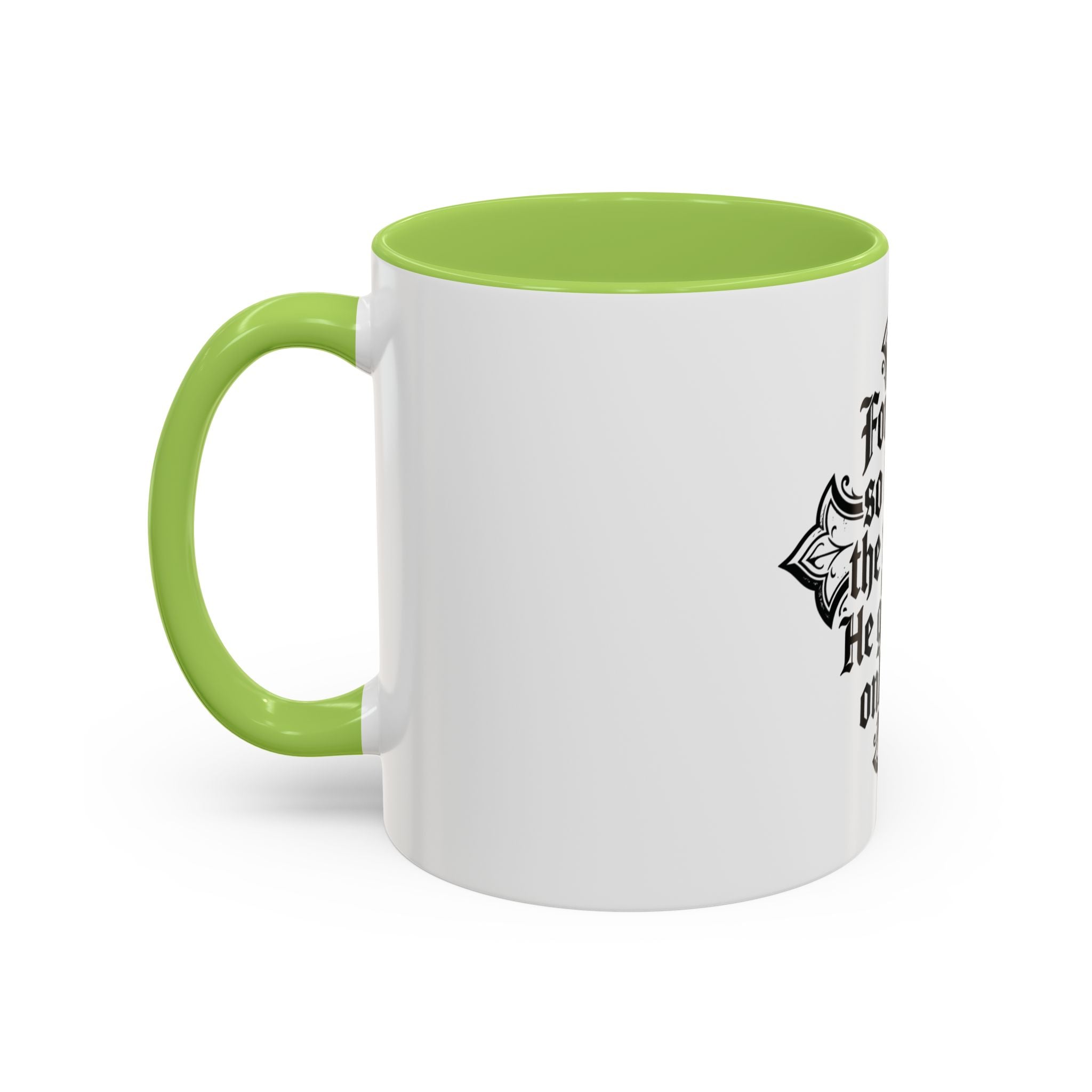 Christian Cross Coffee Mug — "For God so loved the world, He gave His only Son" (11/15oz)